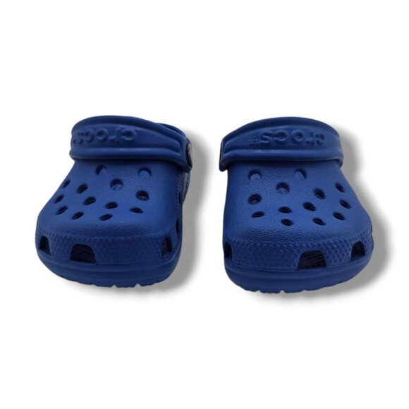 Crocs Littles Clog Child‎ 2 3 Blue Bolt 11441 - Picture 3 of 9